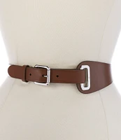 Lauren Ralph Lauren 2.25#double; Leather Grommet Strap Belt