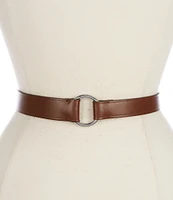 Lauren Ralph Lauren 2.25#double; Leather Grommet Strap Belt