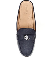 Lauren Ralph Lauren Barnsbury Pebbled Leather Mules