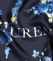 Lauren Ralph Lauren Bias Cut Floral Oblong Scarf