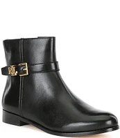 Lauren Ralph Lauren Brooke Burnished Leather Booties