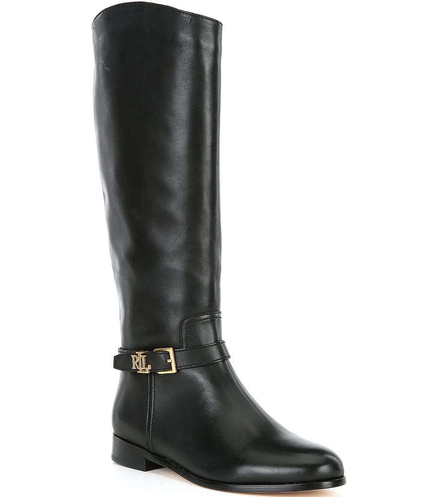 Lauren Ralph Lauren Brooke Burnished Leather Riding Boots