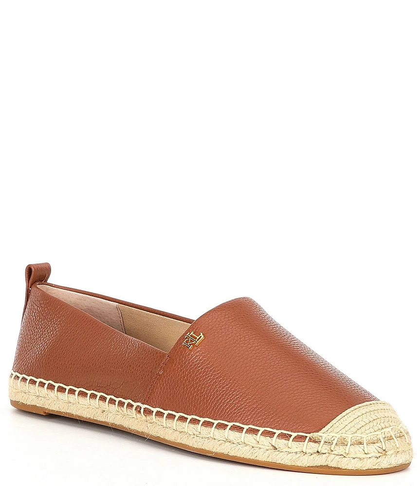 Lauren Ralph Lauren Cameryn Leather Espadrille Flats