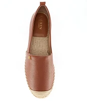 Lauren Ralph Lauren Cameryn Leather Espadrille Flats