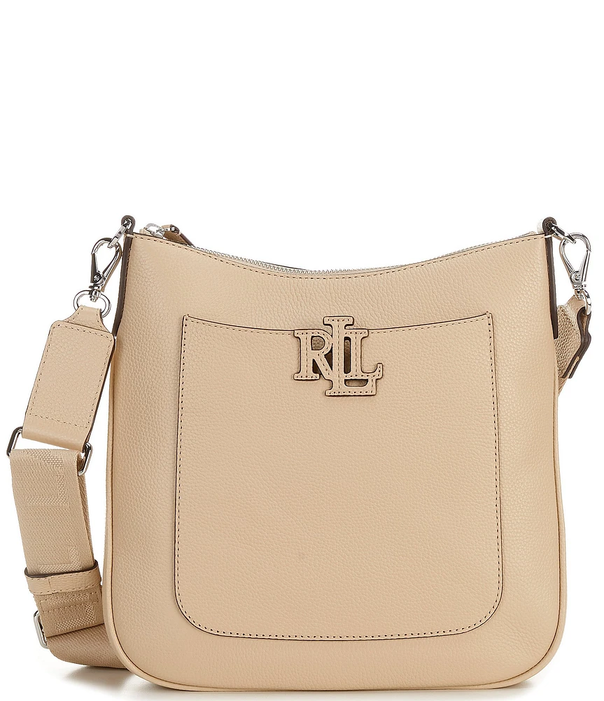 Lauren Ralph Lauren Cameryn Pebbled Leather Large Crossbody Bag