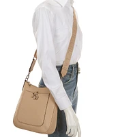 Lauren Ralph Lauren Cameryn Pebbled Leather Large Crossbody Bag