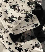 Lauren Ralph Lauren Contrast Floral Square Scarf