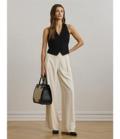 Lauren Ralph Lauren Cotton-Blend V-Neck Sleeveless Vest