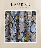 Lauren Ralph Lauren Crinkle Georgette Floral Ruffle Trim Tiered Dress