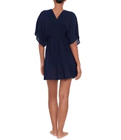 Lauren Ralph Lauren Crinkled Tunic Cover-Up
