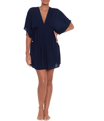 Lauren Ralph Lauren Crinkled Tunic Cover-Up