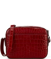 Lauren Ralph Lauren Croc-Embossed Medium Marcy Camera Crossbody Bag