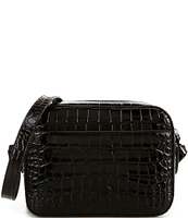 Lauren Ralph Lauren Croc-Embossed Medium Marcy Camera Crossbody Bag