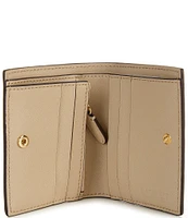 Lauren Ralph Lauren Compact Crosshatch Leather Bifold Wallet
