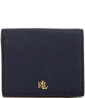 Lauren Ralph Lauren Compact Crosshatch Leather Bifold Wallet