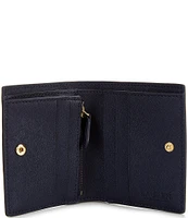 Lauren Ralph Lauren Compact Crosshatch Leather Bifold Wallet