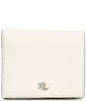 Lauren Ralph Lauren Compact Crosshatch Leather Bifold Wallet