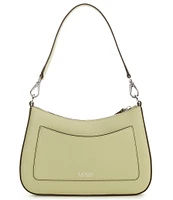Lauren Ralph Lauren Crosshatch Leather Medium Danni Shoulder Bag