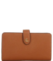 Lauren Ralph Lauren Crosshatch Leather Tech Wristlet