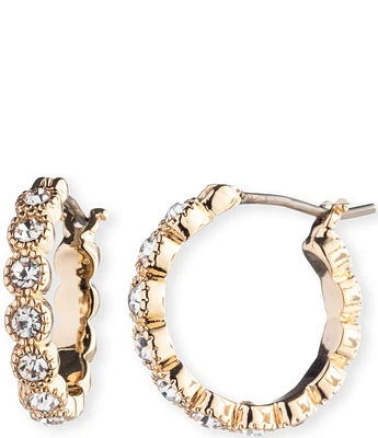 Lauren Ralph Lauren Crystal 15mm Tennis Hoop Earrings