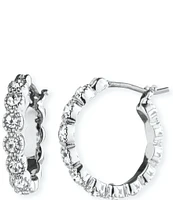 Lauren Ralph Lauren Crystal 15mm Tennis Hoop Earrings