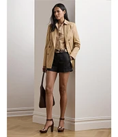 Lauren Ralph Lauren Double-Breasted Cotton Twill Blazer