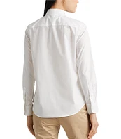 Lauren Ralph Lauren Easy Care Point Collar Long Sleeve Cotton Blend Shirt