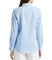 Lauren Ralph Lauren Easy Care Point Collar Long Sleeve Cotton Blend Shirt