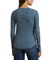 Lauren Ralph Lauren Stretch Cotton Long-Sleeve Henley Tee