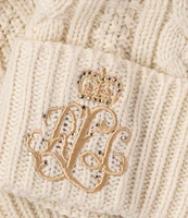 Lauren Ralph Lauren Embroidered Cable Beanie