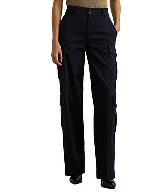 Lauren Ralph Lauren Faille High-Rise Pleated Cargo Pant