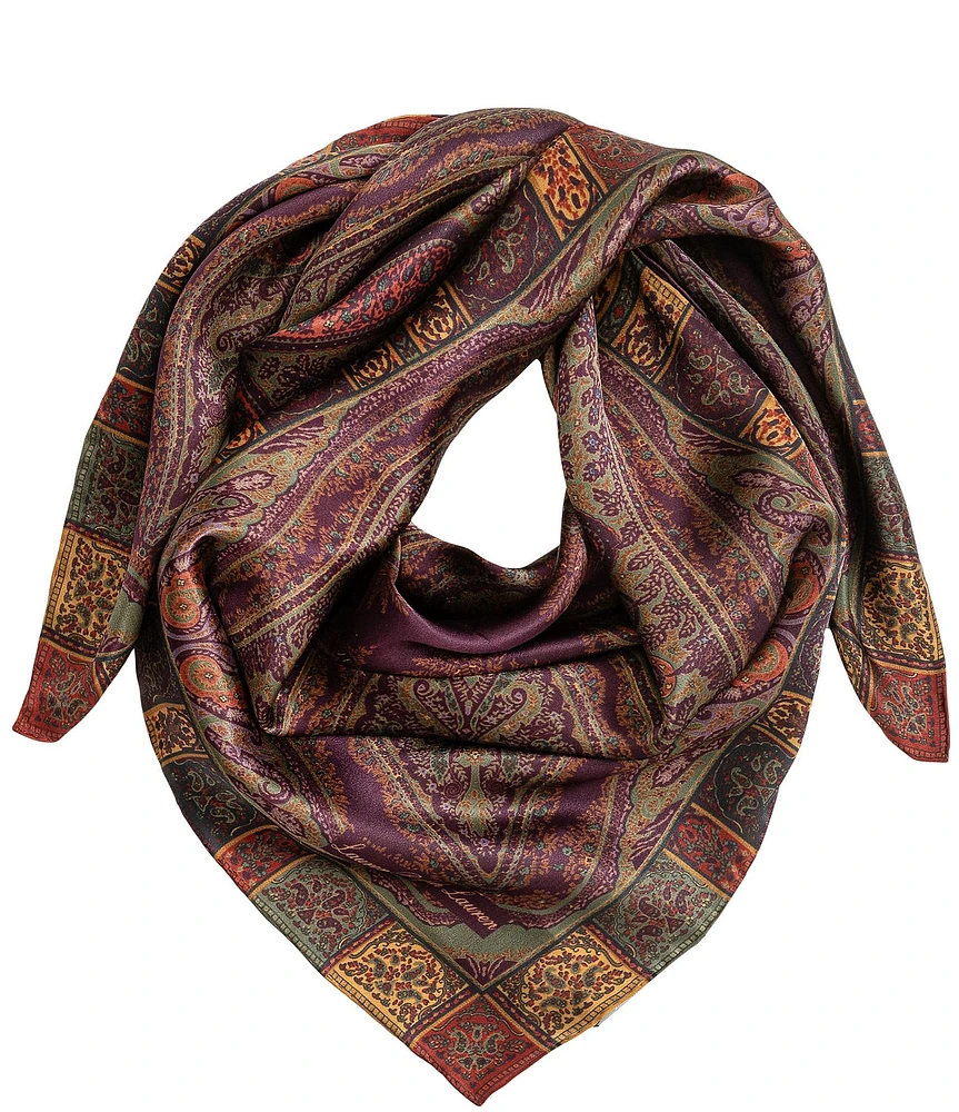 Lauren Ralph Lauren Fall Paisley Silk Square Scarf