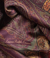 Lauren Ralph Lauren Fall Paisley Silk Square Scarf