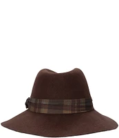 Lauren Ralph Lauren Felted Wool Fedora Hat with Printed Band