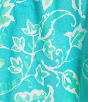 Lauren Ralph Lauren Floral Sleeveless Double Strap Scoop Neck Knit Shorty Pajama Set