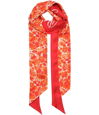 Lauren Ralph Lauren Floral Tubular Skinny Scarf