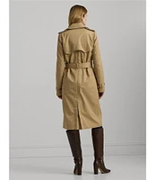 Lauren Ralph Lauren Water Repellent Belted Twill Trench Coat