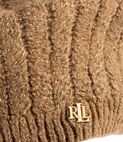 Lauren Ralph Lauren Fuzzy Cable Knit Beret