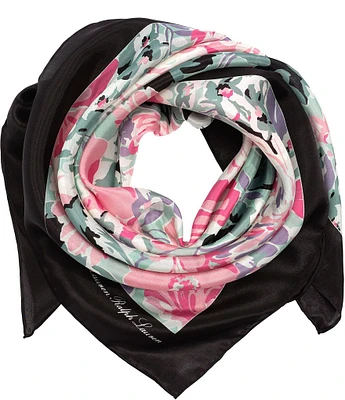 Lauren Ralph Lauren Garden Floral Silk Square Scarf