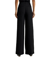 Lauren Ralph Lauren Double-Faced Georgette High Rise Wide Leg Pant