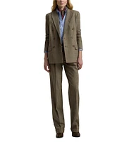 Lauren Ralph Lauren Glen Check Coordinating Stretch Wool Double-Breasted Blazer