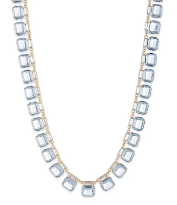 Lauren Ralph Lauren Gold Tone Light Sapphire Collar Necklace