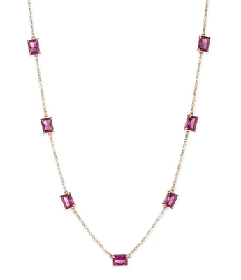 Lauren Ralph Lauren Gold Tone Stationed Collar Necklace