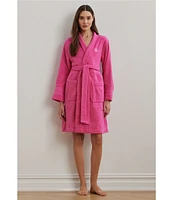 Lauren Ralph Lauren Greenwich Long Sleeve Terry Kimono Wrap Robe