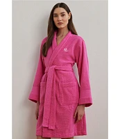 Lauren Ralph Lauren Greenwich Long Sleeve Terry Kimono Wrap Robe