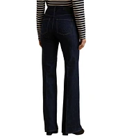 Lauren Ralph Lauren High Rise Button-Front Flared Jeans