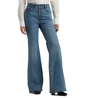 Lauren Ralph Lauren High Rise Full Length Flare Denim Jeans