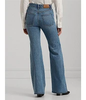 Lauren Ralph Lauren High Rise Full Length Flare Denim Jeans