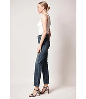 Lauren Ralph Lauren High Rise Straight Leg Ankle Jeans