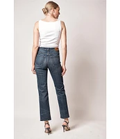 Lauren Ralph Lauren High Rise Straight Leg Ankle Jeans